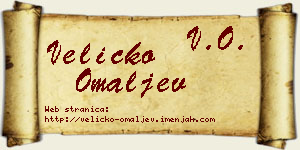Veličko Omaljev vizit kartica
